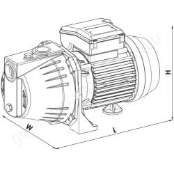 Sumak Smjt100 1 Hp 380V Jet Pompa resim4