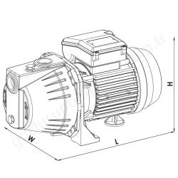 Sumak Smjk100 1 Hp 220V Jet Pompa resim4