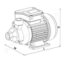 Sumak Sm10 1 Hp 220V Preferikal Pompa  resim4