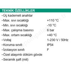 Taifu Grs 25/7/180 Sıcak Su Sirkulasyon Pompası resim3