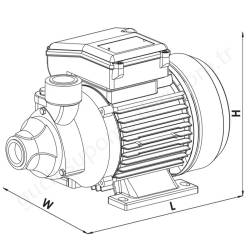 Sumak Smt10 1 Hp 380V Preferikal Pompa  resim4