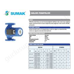 Sumak Ssp3-65/12 Flanşlı Sirkulasyon Pompası resim2