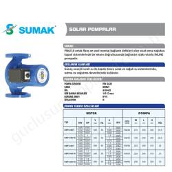 Sumak Ssp3-40/10 Flanşlı Sirkulasyon Pompası resim2