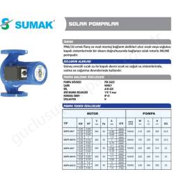 Sumak Ssp3-40/7 Flanşlı Sirkulasyon Pompası resim2