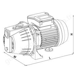 Sumak Smj85 0.85 Hp 220V K.emişli Jet Pompa  resim4