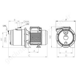 Sumak Smınox150J 1.5 Hp 220V Paslanmaz Jet Pompa  resim3