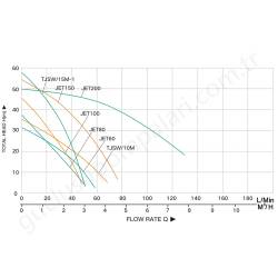 Taifu Jet200 2 Hp 220V K.emişli Jet Pompa resim3
