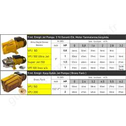 Vortex Vpj100 Ultrajet 1 Hp 220V Jet Pompa resim2