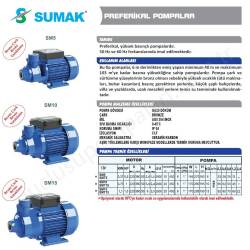 Sumak Sm15 1.5 Hp 220V Preferikal Pompa  resim2