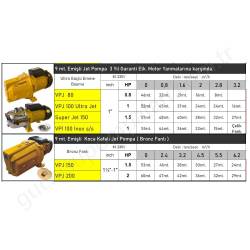 Vortex Vpj150 1.5 Hp 220V K.emişli Jet Pompa resim2