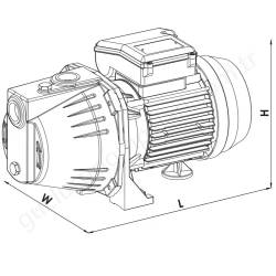 Sumak Smjkt100 1 Hp 380V Jet Pompa resim4