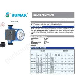 Sumak Ssp3-25/4/130 Sıcak Su Sirkulasyon Pompası resim2