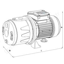 Sumak Smjk150/4 1.5 Hp 220V Döküm Gövde Jet Pompa  resim3