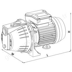 Sumak Smj100 1 Hp 220V Jet Pompa resim4